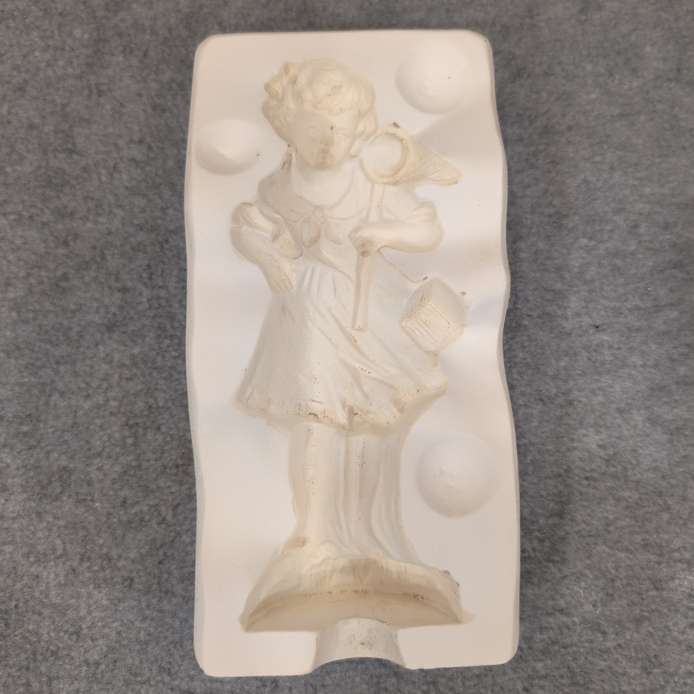 YOZIE HOBBYCAST NO 32 Mold Casting Girl with Butterfly Net and Bird - Picture 1 of 5